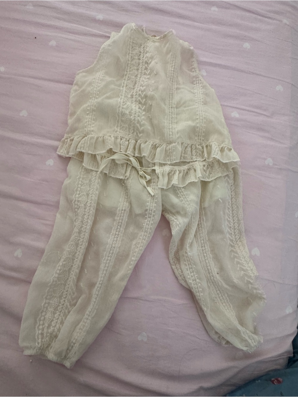 Vintage Girls Lace set